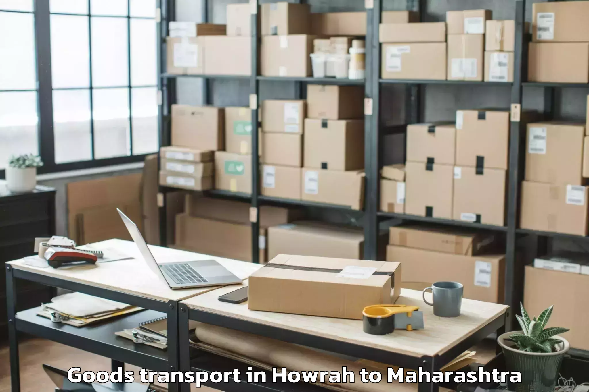 Affordable Howrah to Ballarpur Goods Transport